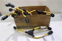 LOT 10 WOODS ELECTRICAL POWER SPLITTERS