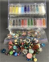 Seed Beads & Bag of Misc Beads