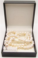NIB! SET! CULTURED PEARL NECKLACE WITH MATCHING