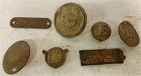 lot of 7 Buttons & Tags some marked US