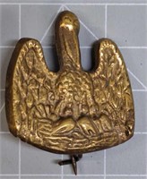 Brass Louisiana pelican pin