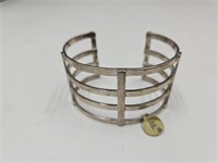 925 Sterling Silver Cuff Bracelet See Size
