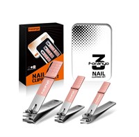 3 Pcs Foranyo Stainless Steel Nail Clipper Set