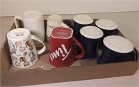 Lot Of Coffee Mugs Incl. Tim Hortons & Cat Mug