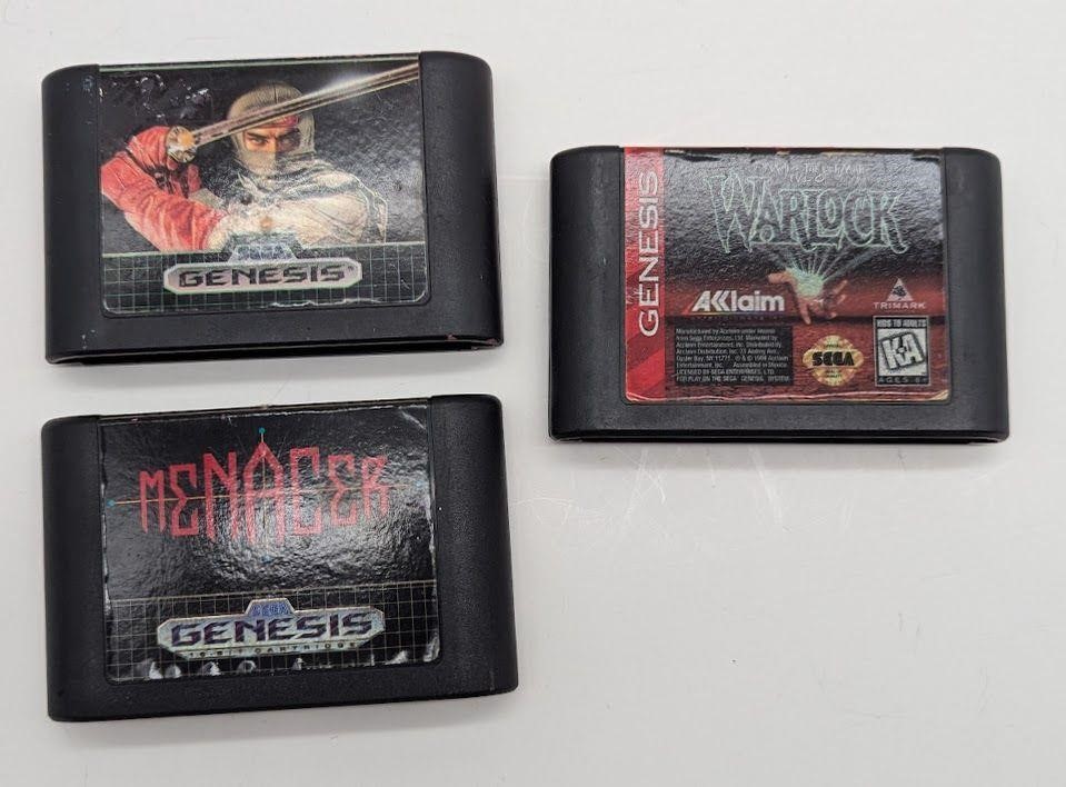 Lot Of 3 Sega Genesis Video Game Cartridges