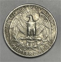 1964-D Washington Quarter TYPE C Reverse AU