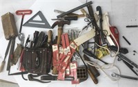Lot of assorted tools including hammer and tool