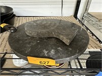 QUALITY STONE LAZY SUSAN & MATCH SPOON REST