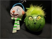 THE GRINCH & SNOWMAN CHRISTMAS TREE ORNAMENTS