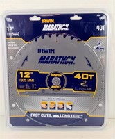 NEW Irwin Marathon 12" Circular Saw Blade, 40T