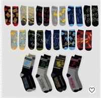 HogWarts mens 15 days of socks size 6-12