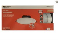 Commercial Electric 6 in Flush Mount (6-Pack)