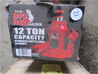 BIG RED JACKS 12 TON CAPACITY HYDRAULIC BOTTLE