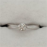 NEW 14K White Gold Diamond Ring, .0.22 ct, $1,630