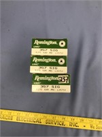 Lot with 3 boxes Remington 357 / SIG 125 grain