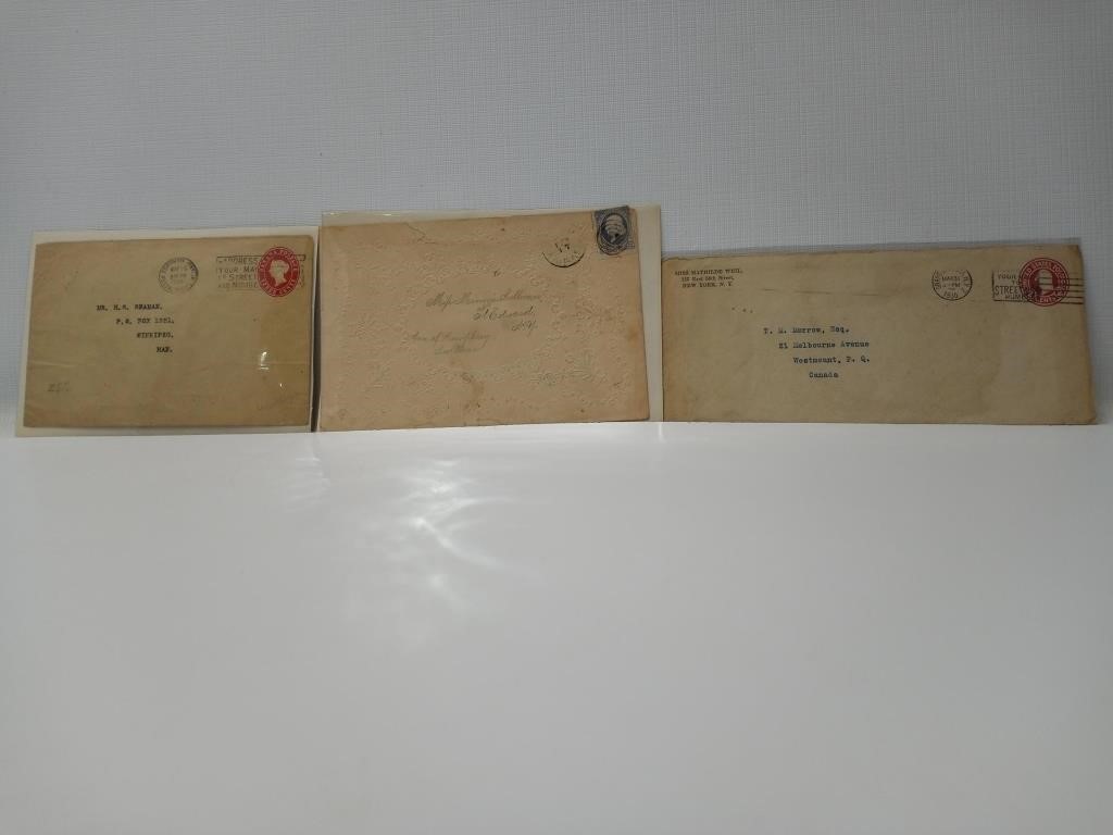 Antique And Vintage Envelopes With Postage