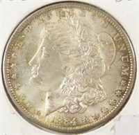 1884-O MORGAN SILVER DOLLAR BU CONDITION $1.00