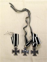 (3) miniature Prince size WW1 Iron Cross 2nd Class