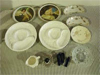4 artichoke plates, other lovelies