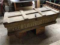 hubert Warburton Carpenters tool chest 49x21x13