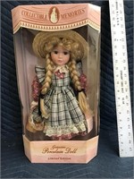 Collectible Memories Porcelain Doll New in Box