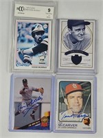 AUTOGRAPHED & STAR BASEBALL CARDS