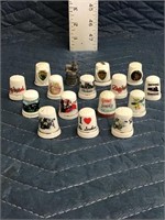 Collectible Sewing Thimbles Lot of 16 Elvis