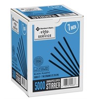 New 5000Ct. Stirrer Straws 7in. Food Service Box