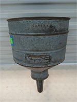 Galvanized Conoco tractor funnel 18x12