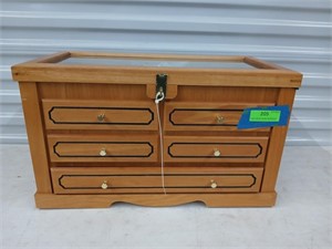 Wooden 6 drawer gunsmithing box 13x23x12