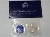 OF) UNC 1971 silver Ike dollar
