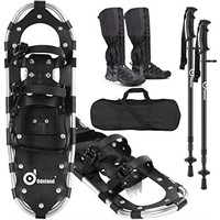 Like New Odoland 4-In-1 Lightweight Snow Shoes Set