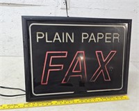 Plain paper fax sign does not work