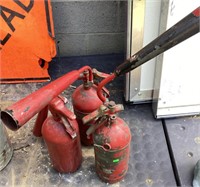 3 Vintage Fire Extinguishers