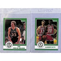 (2) 1984 Star Basketball Larry Bird Cards