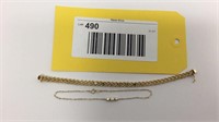 Thicker bracelet 14 karat yellow gold