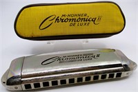 M. Hohner Chromonica II Deluxe German C Harmonica