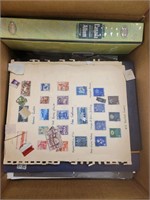 Canada & Worldwide Stamps in bankers box includes
