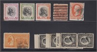 US Stamps Small Group of 1870s-1930s mint and used