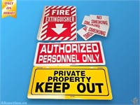 Fire Extinguisher Flange Sign + Others