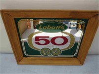 Retro Labatts 50 Framed Carnival Beer Mirror 11x14