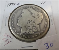 1894-O Morgan silver dollar