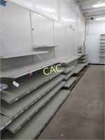 6 Sections of Metal Store Shelving (One Sided)