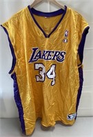 W - LAKERS #34 JERSEY (Q67)