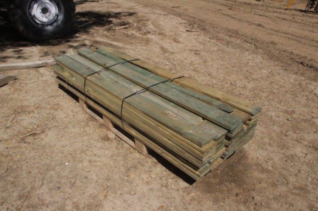 Assorted Treated Rough Sawn Lumber, Approx 8Ft