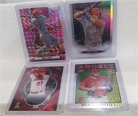 4 Mike Trout Cards