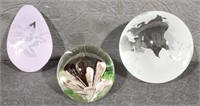 Collection of Art Glass Paperweights