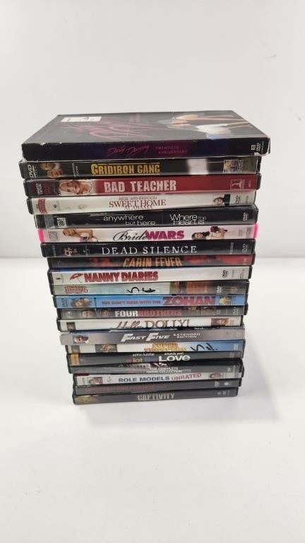 (20) Assorted DVDs