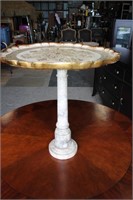 Gold Gilded Marble Base End Table