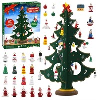 Advent Calendar 2023 Tabletop Wooden Christmas Tre